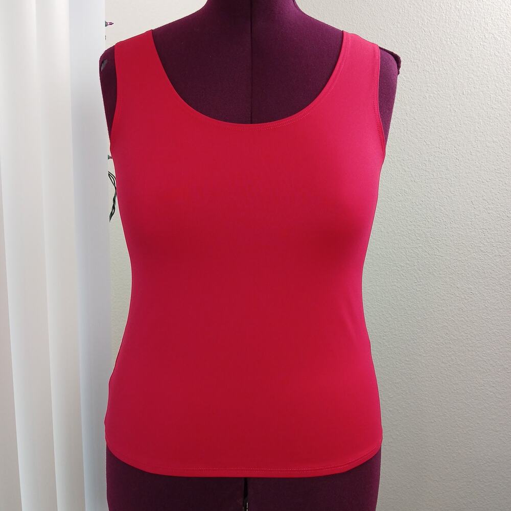 Chico's Hot Pink Nylon-blend Tank Top 1 (US Medium) summer layers - Picture 11 of 11